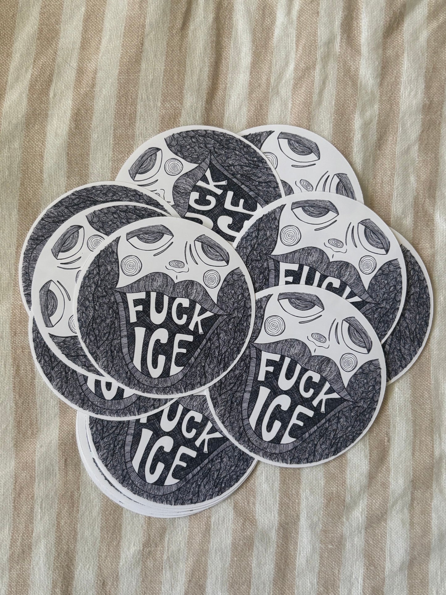 fuck ice sticker