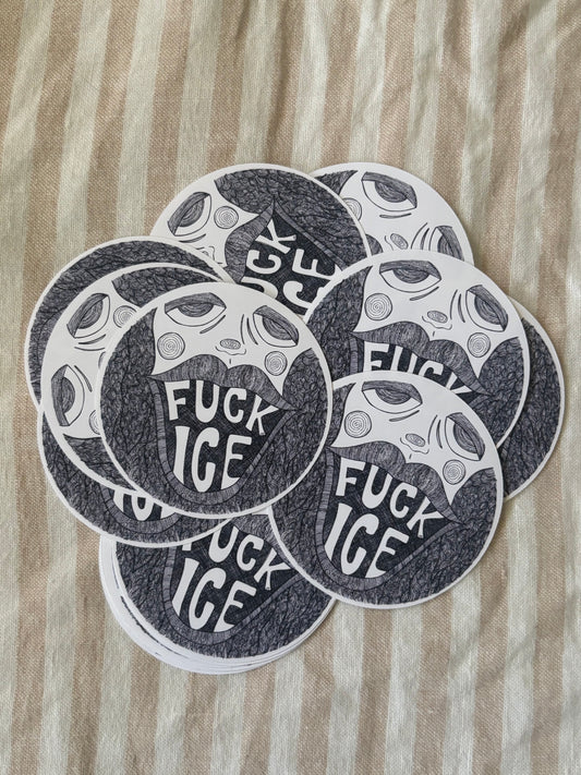 fuck ice sticker