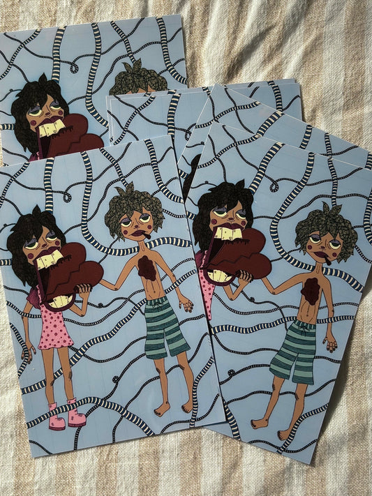 eating boys hearts sticker